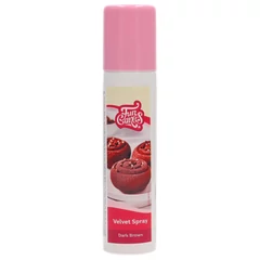 FunCakes Sötétbarna bársony hatású spray, 100ml
