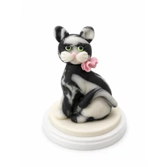 Marcipán cica figura tortadísz