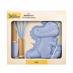 Wilton szilikon sütőforma Dino szett/3 db