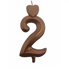 Lumea bronz színű 2-es gyertya –4 darab