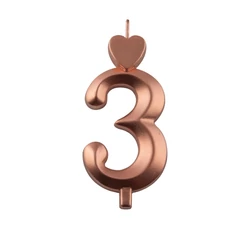 Lumea bronz színű 3-as gyertya – 1 darab