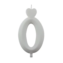 Lumea fehér 0-ás gyertya – 1 darab