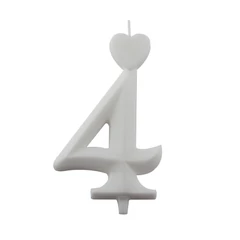 Lumea fehér 4-es gyertya – 1 darab