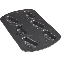 Wilton hóember mintájú sütőtál, 6 üreggel