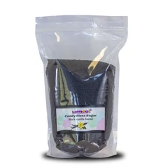 Fekete-Vanília ízesítésű vattacukor alapanyag, 1kg - Lumea