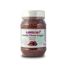 Csokoládé ízesítésű vattacukor alapanyag, 300g - Lumea