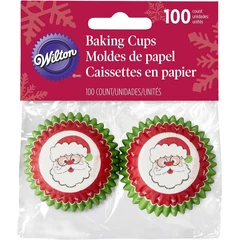 Mini muffin papír készlet, Mikulás, 100 db - Wilton