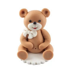 Lumea maci fehér masnival cukormasszából