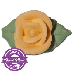 Lumea barackszínű icing rózsa – 8 darab