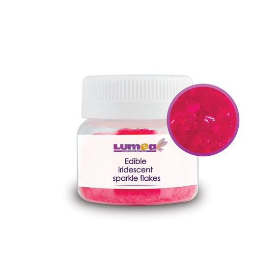 Lumea Rózsaszín ehető irizáló Csillámpehely, 15g