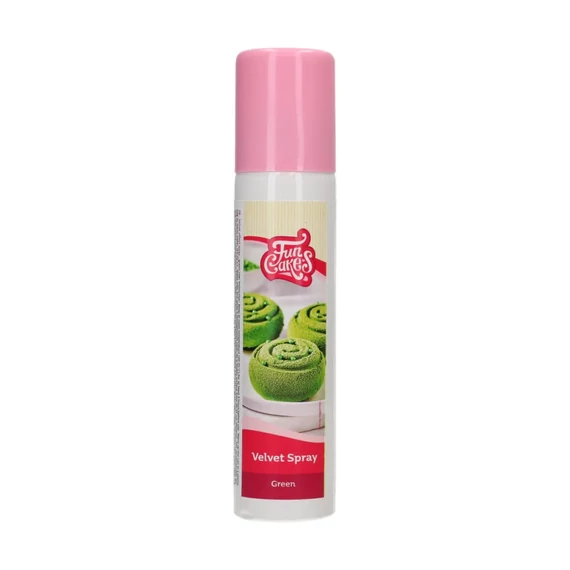 FunCakes Zöld bársony hatású spray, 100ml