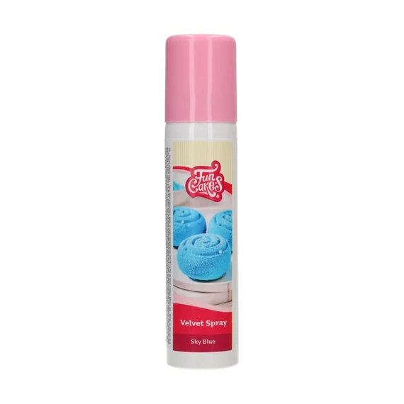 FunCakes Égszínkék bársony hatású spray, 100ml