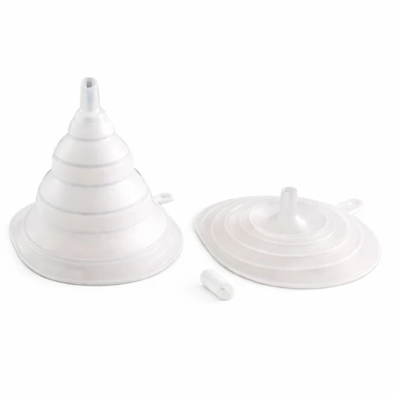 SilikoMart átlátszó, hajlítható szilikon tölcsér