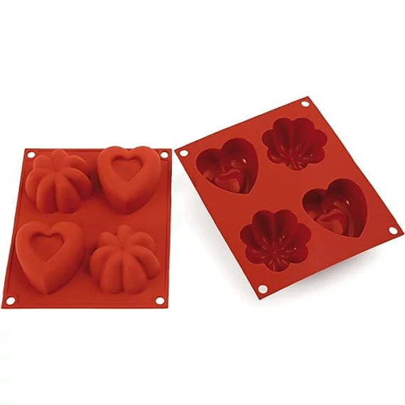SilikoMart Happy Love szilikon forma – romantikus és játékos desszertekhez