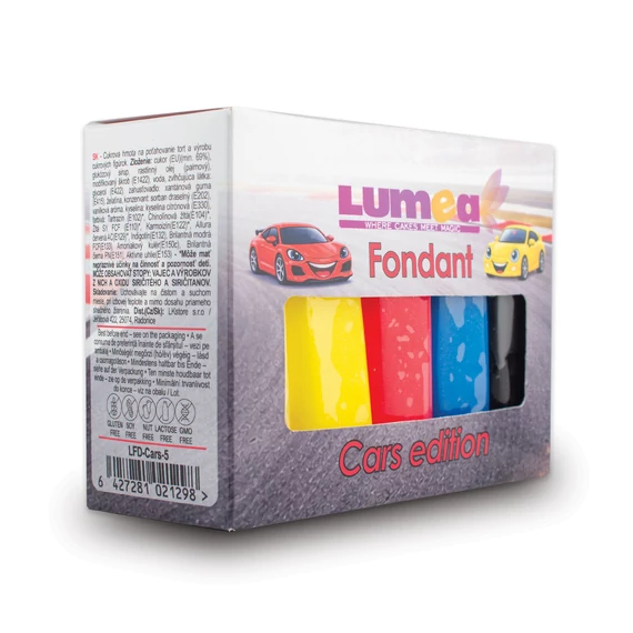 Cars fondant mix, 5 x 100g - Lumea
