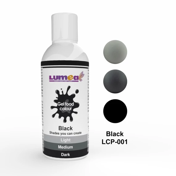 Lumea fekete ételfesték gél, 200g