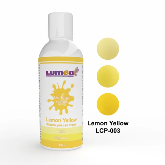 Lumea citromsárga ételfesték gél, 200g