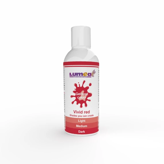 Lumea élénkpiros ételfesték gél, 200g