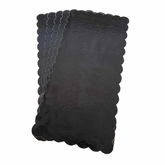 Lumea csipkézett arany színű vastag téglalap tortaalátét karton – 1 darab