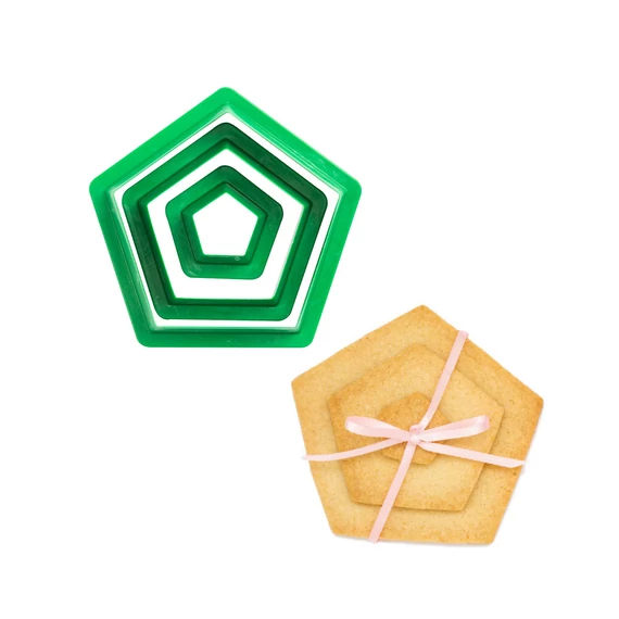 Decora pentagon formájú kiszúró szett – 3 darab