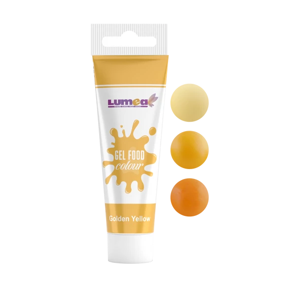 Lumea aranysárga tubusos ételfestékgél, 30g