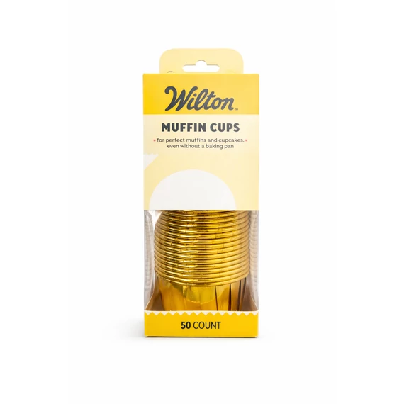 Wilton arany muffin papír (50 db)