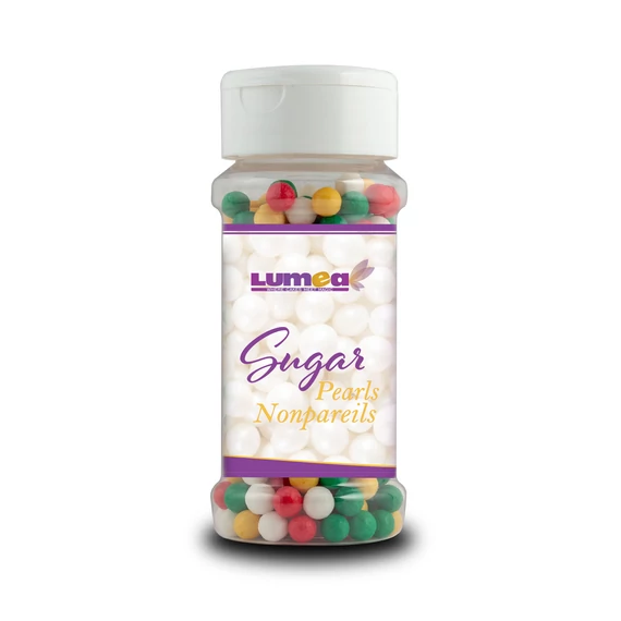 Lumea arany karácsony mix cukorgyöngy, 7mm, 80g