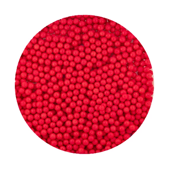 Lumea piros cukorgyöngy, 5mm, 80g