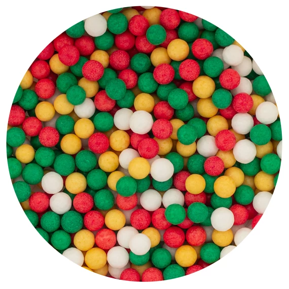 Lumea arany karácsony mix cukorgyöngy, 7mm, 80g