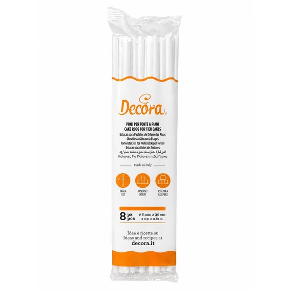 Decora műanyag pálcikák – 8 darab