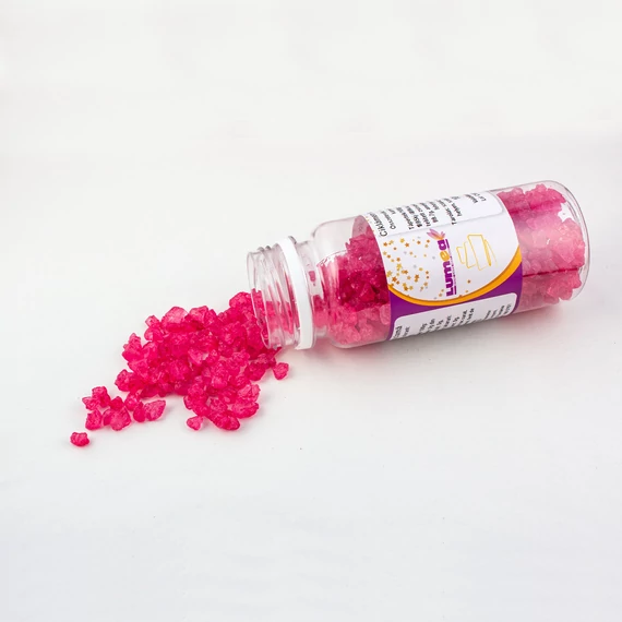 Lumea ciklámen színű kandis cukor, 100g