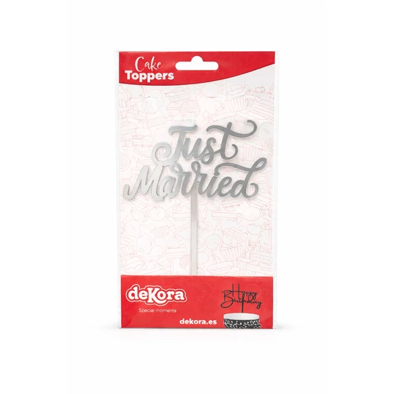 deKora „Just Married” tortadísz topper