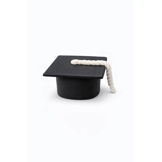 Ballagási kalap cukordísz tortára