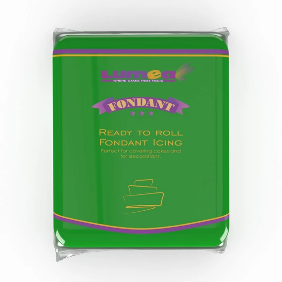 Lumea sötétzöld fondant, 500g