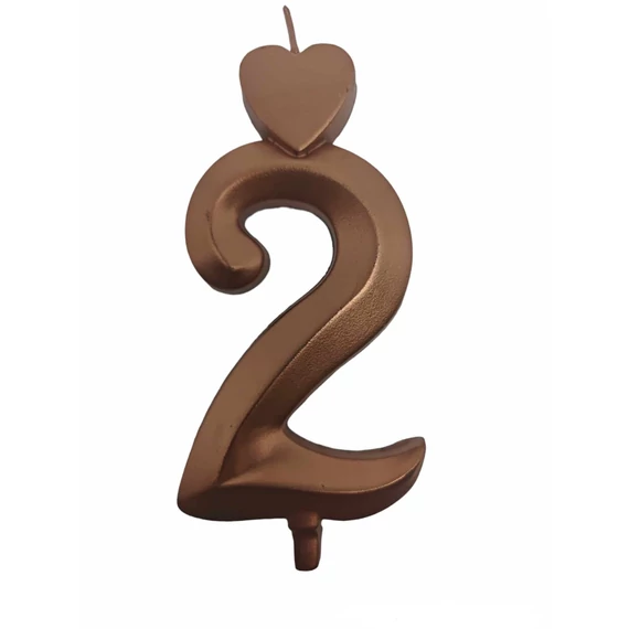 Lumea bronz színű 2-es gyertya –4 darab