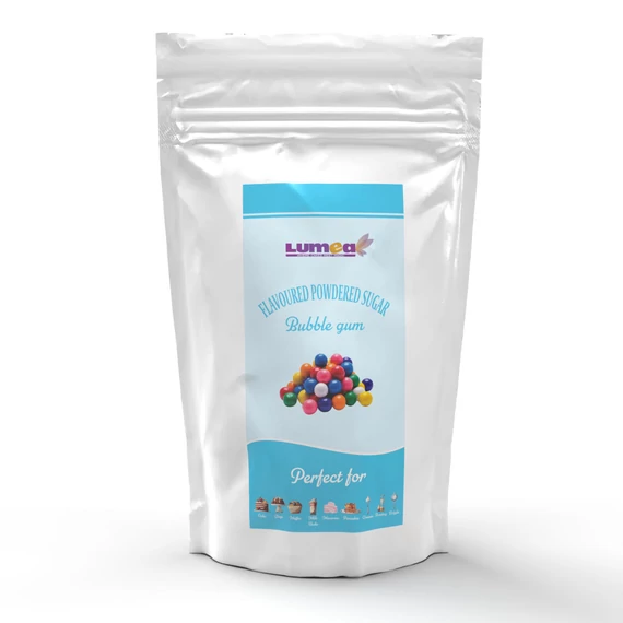 Lumea Bubble gum(rágógumi) ízű porcukor, 500g
