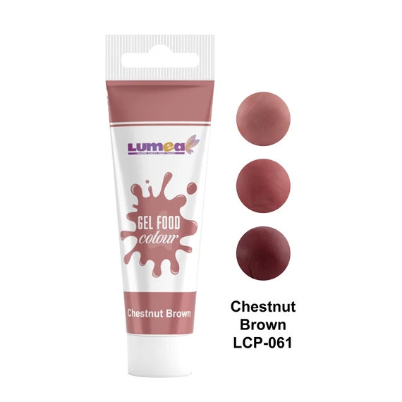 Lumea gesztenyebarna tubusos ételfestékgél, 30g