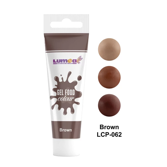 Lumea barna tubusos ételfestékgél, 30g