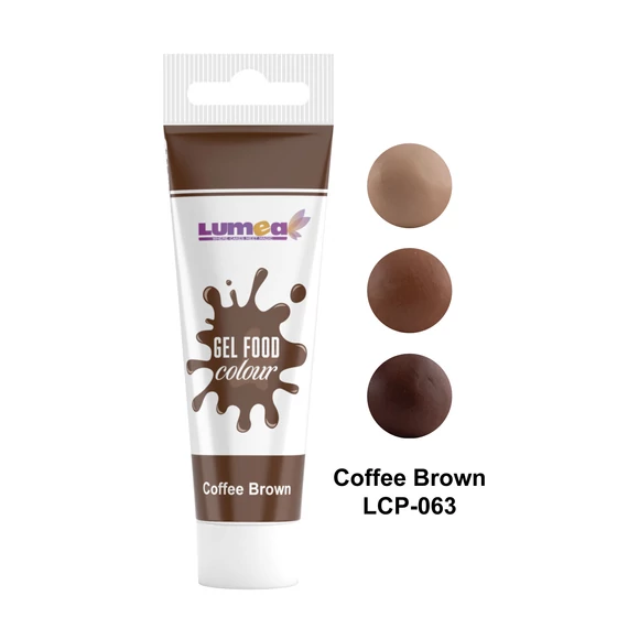 Lumea kávébarna tubusos ételfestékgél, 30g