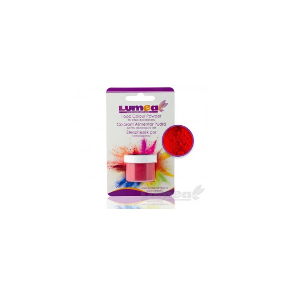 Lumea élénkpiros ételfesték por, 2,5g