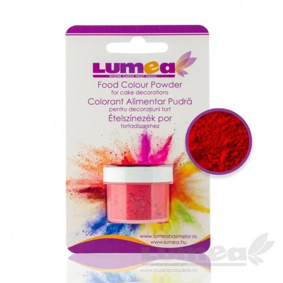 Lumea cseresznyepiros ételfesték por, 2,5g