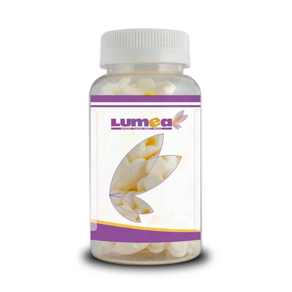 Lumea fehér virágok Sárga középpel cukormasszából, 60g