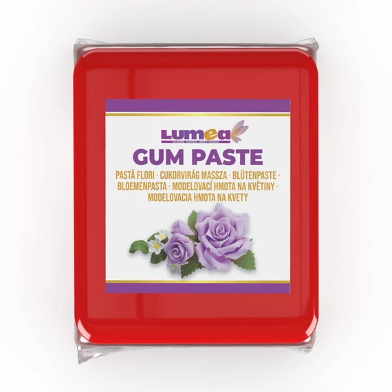 Lumea piros cukorvirág massza, 500g