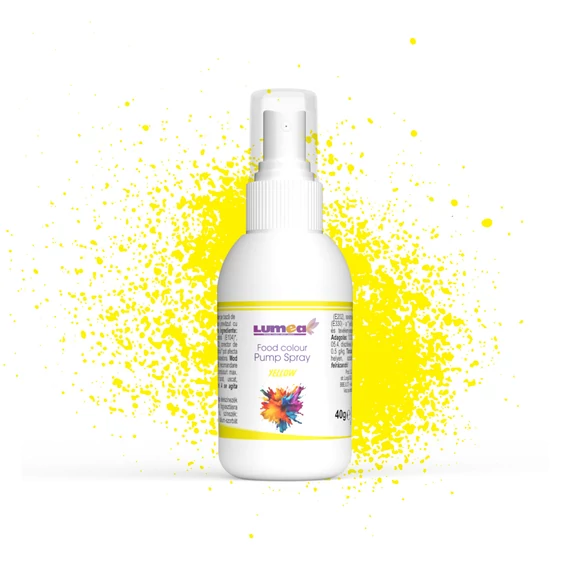 Lumea sárga vízbázisú szórófejes ételfesték, 40g