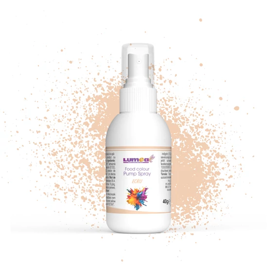 Lumea ecru vízbázisú szórófejes ételfesték, 40g