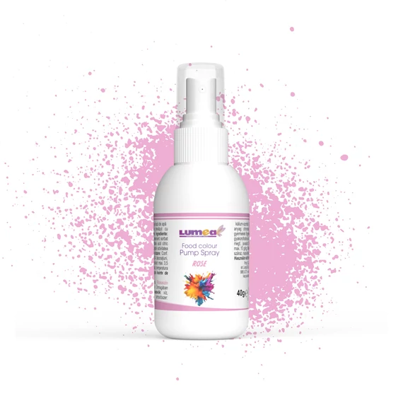 Lumea rózsaszín vízbázisú szórófejes ételfesték, 40g