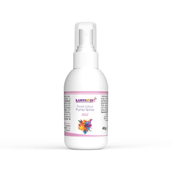 Lumea rózsaszín vízbázisú szórófejes ételfesték, 40g