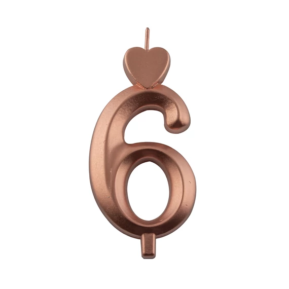 Lumea bronz színű 6-os gyertya – 1 darab