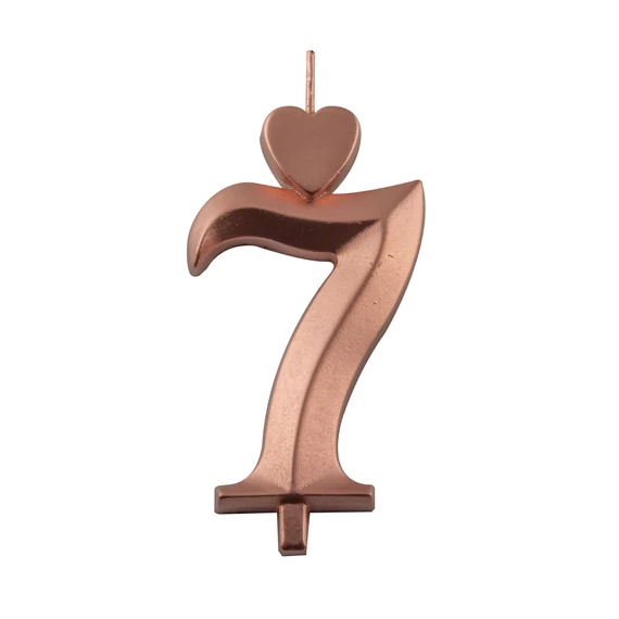 Lumea bronz színű 7-es gyertya – 1 darab