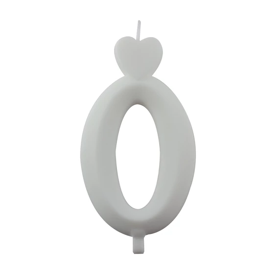 Lumea fehér 0-ás gyertya – 1 darab